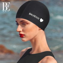 Vanderan swimming cap female swimming heart print mens and womens long hair large beach hot spring cloth swimming cap