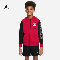 Jordan Official Nike Jordan Children Big Boy Boy full-length zipper cardigan-shirt casual DV0856