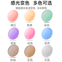 Photochromic lenses smart discoloration ultraviolet photochromic lenses customized with myopia sun glasses sunglasses lens 2 pieces