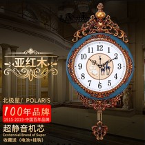 Polaris European-style light luxury living room wall clock creative swing clock fashion personality decorative clock household quartz clock