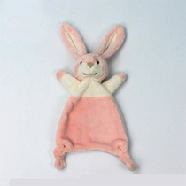 Original single baby plush pacifying rabbit cute pink baby towel mouth towel soft short plush can be imported