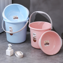 Student bucket washbasin plastic bucket household water storage for student dormitory laundry bucket large bath tub set