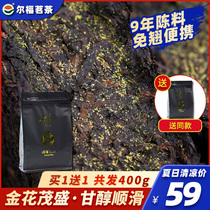 2012 Raw Black Tea Old Black Tea Hunan Anhua Black Tea Golden Flower Fu Brick Tea 200 Kelford Tea