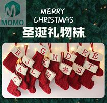 Arranged hanging decoration paparazzi headboard male and female Christmas Eve candy bag Christmas socks gift bag gift bag Christmas bag winter