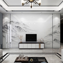 Imitation marble guard living room quick installation light luxury TV background wall bamboo wood fiber integrated wall panel Film and Television wall decoration
