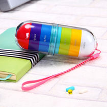 100 million high EKOA dazzling medicine kit Colorful Carry-on Portable Mini Kit of the week Medicated Containing Box Creative Portable Medicine