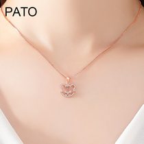 This life year belongs to tiger sterling silver necklace women 2021 new light luxury niche collarbone Valentines Day gift to girlfriend
