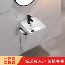 Wall-mounted washbasin Small apartment integrated wall-mounted washbasin Small space washbasin ceramic household balcony hanging basin