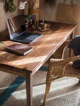 Solid wood desk Nordic small apartment desk simple modern home computer desk writing desk simple learning table