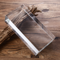 Fine transparent brick partition wall solid crystal brick screen transparent hot melt brick wall color background wall ultra white