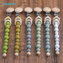 No 25-48 color 48 color pacifier anti-chain pacifier chain Food grade silicone beech teether anti-loss chain