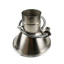 Smoke Hood stainless steel smoke hood 180-65MM metal exhaust hood high temperature and environmental protection horn cover