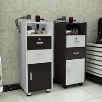 Barber shop hair salon mirror table tool cabinet tool cart salon display cabinet beauty salon wooden cabinet