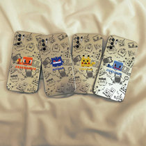 Digital Pikachu red rice note11 mobile phone shell new note9pro suitable for note10 electroplating silicone 10pro advanced male and female note10 cartoon notte