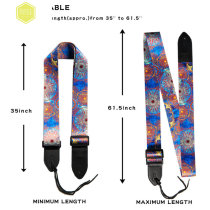 Self-made creative folk classical guitar strap Shoulder strap Personality crossbody male and female students send paddles strap buckle