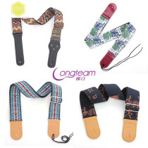 Folk acoustic guitar strap Electric guitar bass tail nail strap Personality bohemian guitar widened shoulder strap