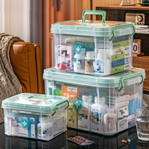 High-quality multi-layer small medicine box Family medicine storage box Medicine box Household large capacity medical large first aid box