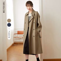 Casual Windcoat Jacket Lady Spring Autumn Mid 2022 New design senses advanced card Its color Little sub loose