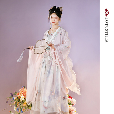 taobao agent Genuine Hanfu, Chinese style, with embroidery, pleated skirt, lifting effect