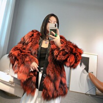 American dream Imported silver fox head hair fox hair womens fur fashion short coat 2021 autumn and winter new products