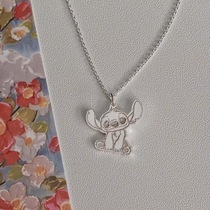 Cute Epic Necklace Women Ins Sins Sadi Girlfriends Lock Bone Chain Cute Teenage Hearts Cartoon Lettering Pendant