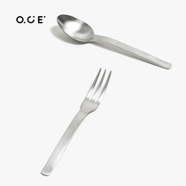 OCE stainless steel dessert spoon in the shape of a