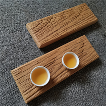 Weathered old elm wood board Zen dry bubble table Cup cushion tea tray old wood photo background board custom base