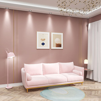 Bean Sand Pink Care Wall Sofa Daughter House Bedroom Buckle Plate Wall Beauty Yard Pure Color Bamboo Wood Fiber Integrated Wall Panel