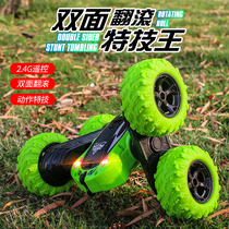 Tumbling stunt car 360 degree dump truck remote control car Off-road car rechargeable racing car Childrens toy boy car