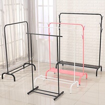 Xinlifu enterprise store coat rack floor-to-ceiling folding single pole hanger household simple ground drying rack bedroom
