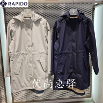 Samsung RAPIDO 21 autumn women long hooded windbreaker jacket coat CP1739U051 CP1739U05S