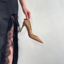 New product public test (wild) wild charm since you want to pursue excitement then implement the snake pattern high heel