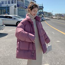 Hong Kong Tide brand 2021 real shot cotton-padded clothes women short winter New oversize bread dress big original design