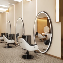New Chaodian Simple Net Red Barber shop mirror table hairdressing mirror hair salon dedicated Wall single-sided hair shop mirror table