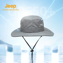 Jeep Fisherman Hat Mens summer breathable anti-UV beach sunscreen hat Mountaineering fishing quick-drying sunshade basin hat