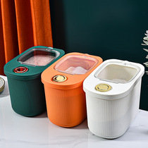 Rice barrel kitchen Home rice barrel 10KG flip flops Flour Mixed Grain Anti-Insect Damp Rice Vat Plastic Grain Storage Rice Pail