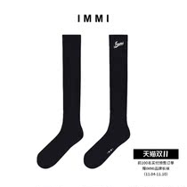 (Designer brand IMMI)21 autumn and winter New wool high cylinder LOGO socks 112SO005Y