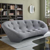 Freehand space designer sofa ligne roset Nordic curved sofa creative shaped shell ploum