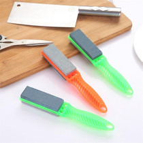 Kitchen knife double-sided sharpening stone scissors cutting oil Stone strip natural grinding stone multifunctional household square kitchen knife sharpener