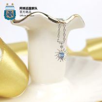 Argentina National team merchandise Aurora Dawn Goddess Sun Necklace with diamond accessories girl gift