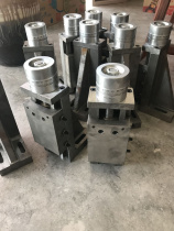 Cast iron vertical dovetail groove screw sliding table column hard rail table z-axis support plate L-type lifting hand drag plate