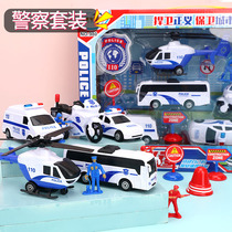 Children toy boy car classes police set 3-year-old officer baby 2 toy car bus aircraft 4 Three Girls 5