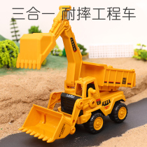 Excavator Childrens toy engineering car forklift excavator child baby boy 3 years old 4 Toy car excavator suit