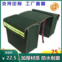 Canvas parcel courier electric motorcycle Post Office delivery increased strong wear-resistant waterproof rainproof camel cross bag
