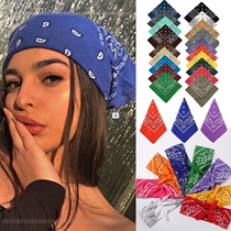 Vintage Bohemia Print Bandana Hair Bands for Girls Women