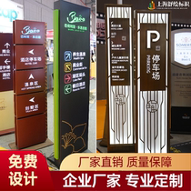 Spiritual fortress-oriented outdoor vertical stainless steel scenic spot signboards parking lot Billboard signboards customized