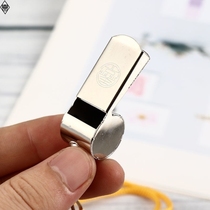 Stainless steel whistle 304 fire new referee high pitch training iron metal traffic police whistle fire coach exclusive
