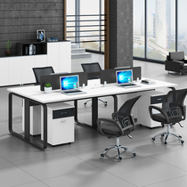 Harbin staff desk brief Hyundai 4 Peoples work position desk office furniture table and chairs 6