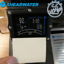 Spot Shearwater Perdix SA AI diving computer table original screen protector leaflet