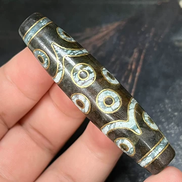 特殊至純【二十一眼天珠】 二十一眼天珠 】 てんじゅ 玉髄 チベット 御